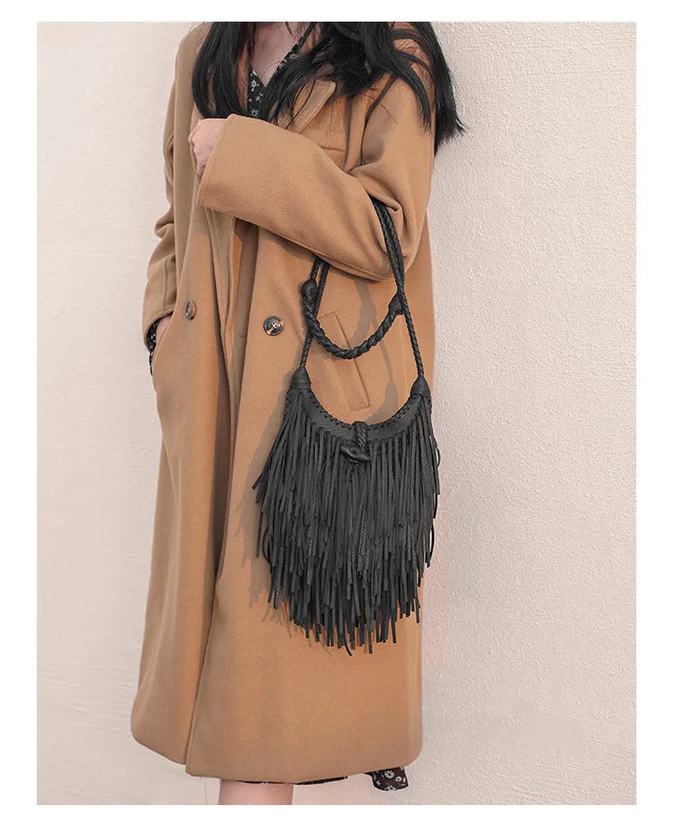Skuldertaske Vintage PU Læder | Savannah