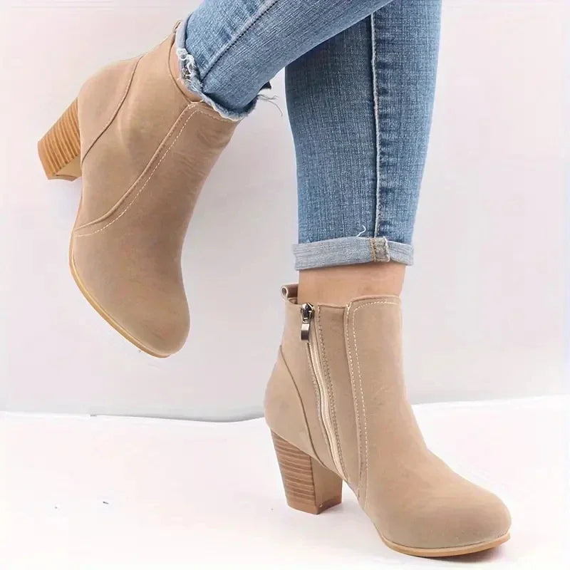 Dame Støvler Ruskind Slip-on Vinter | Britney