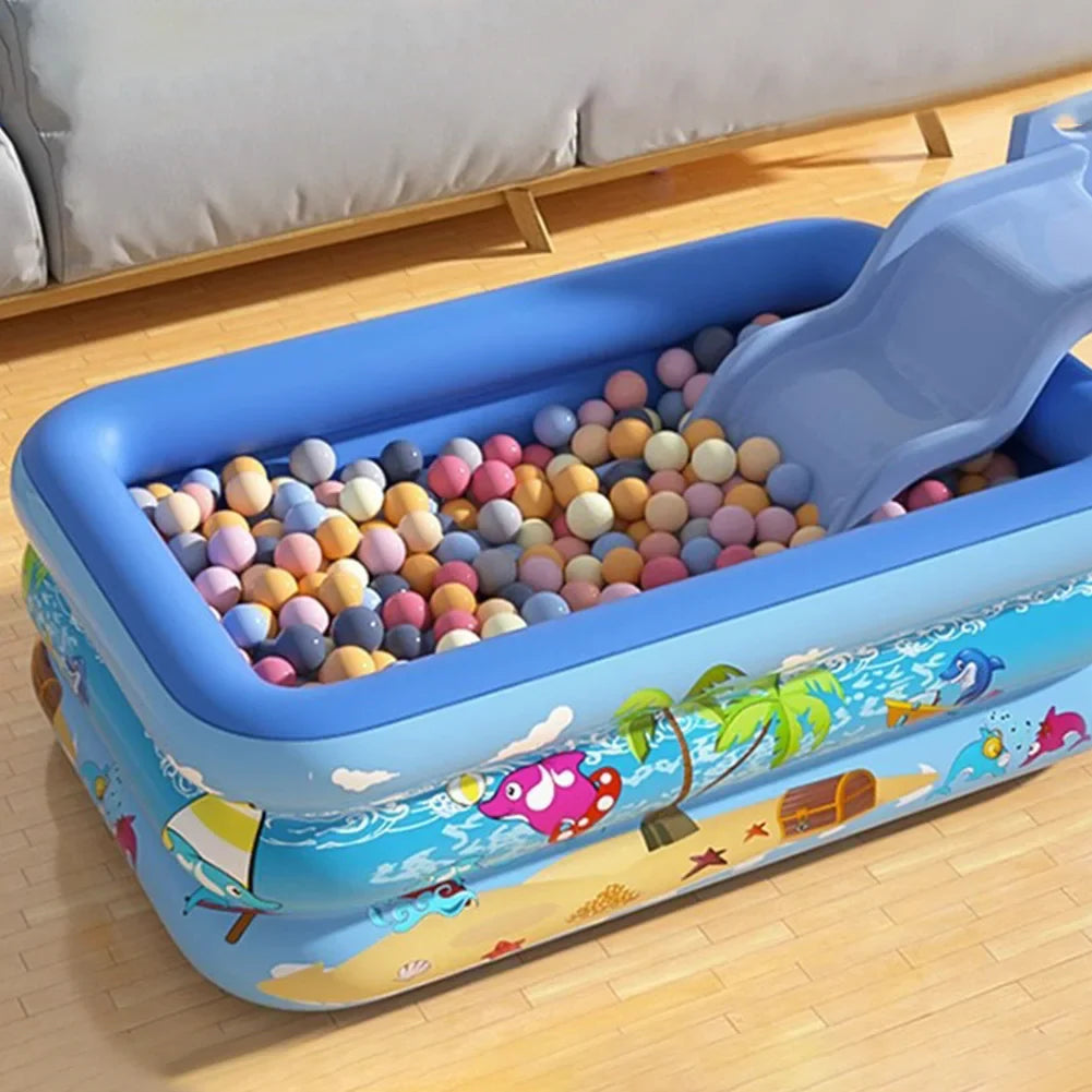Oppustelig Familiepool Rektangulær | Valentor