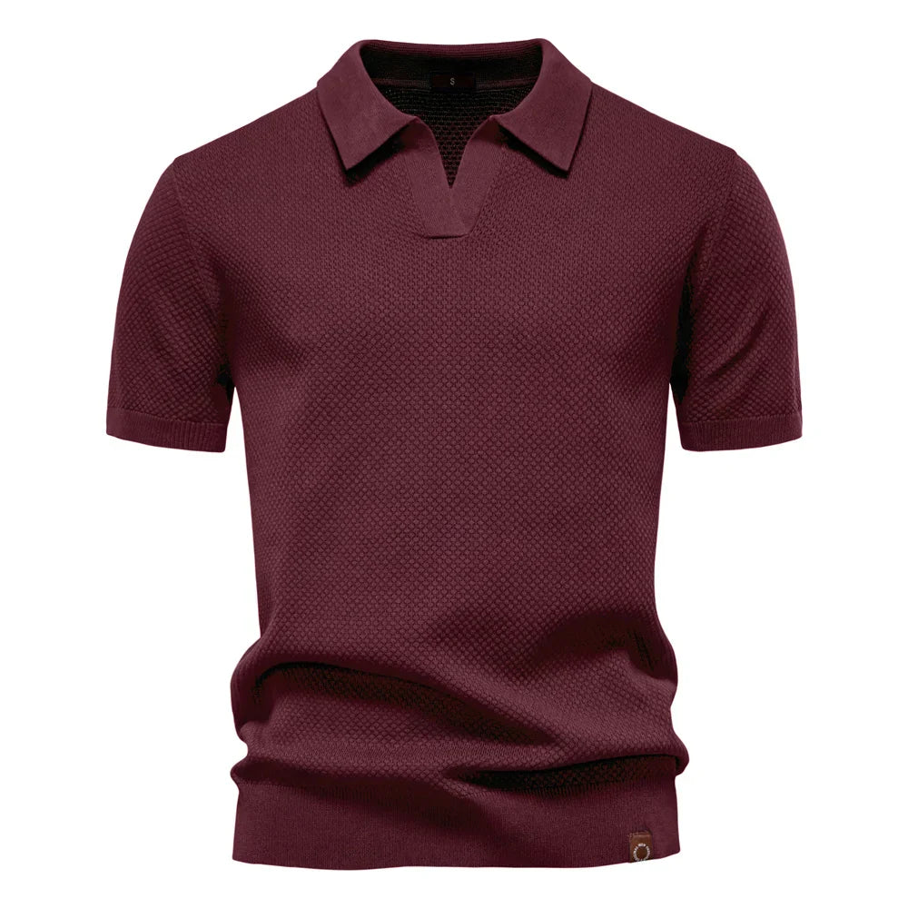 Aldric Mason Klassisk Kortærmet Polo Shirt Til Sommer Herre