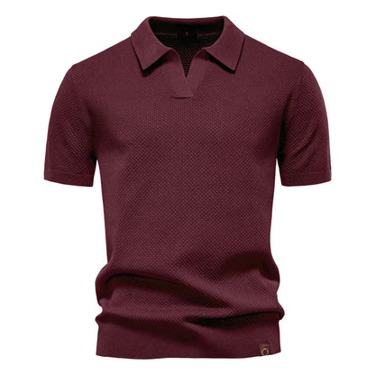 Aldric Mason Klassisk Kortærmet Polo Shirt Til Sommer Herre