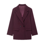 Blazer Loose Double Breasted Casual | Virel