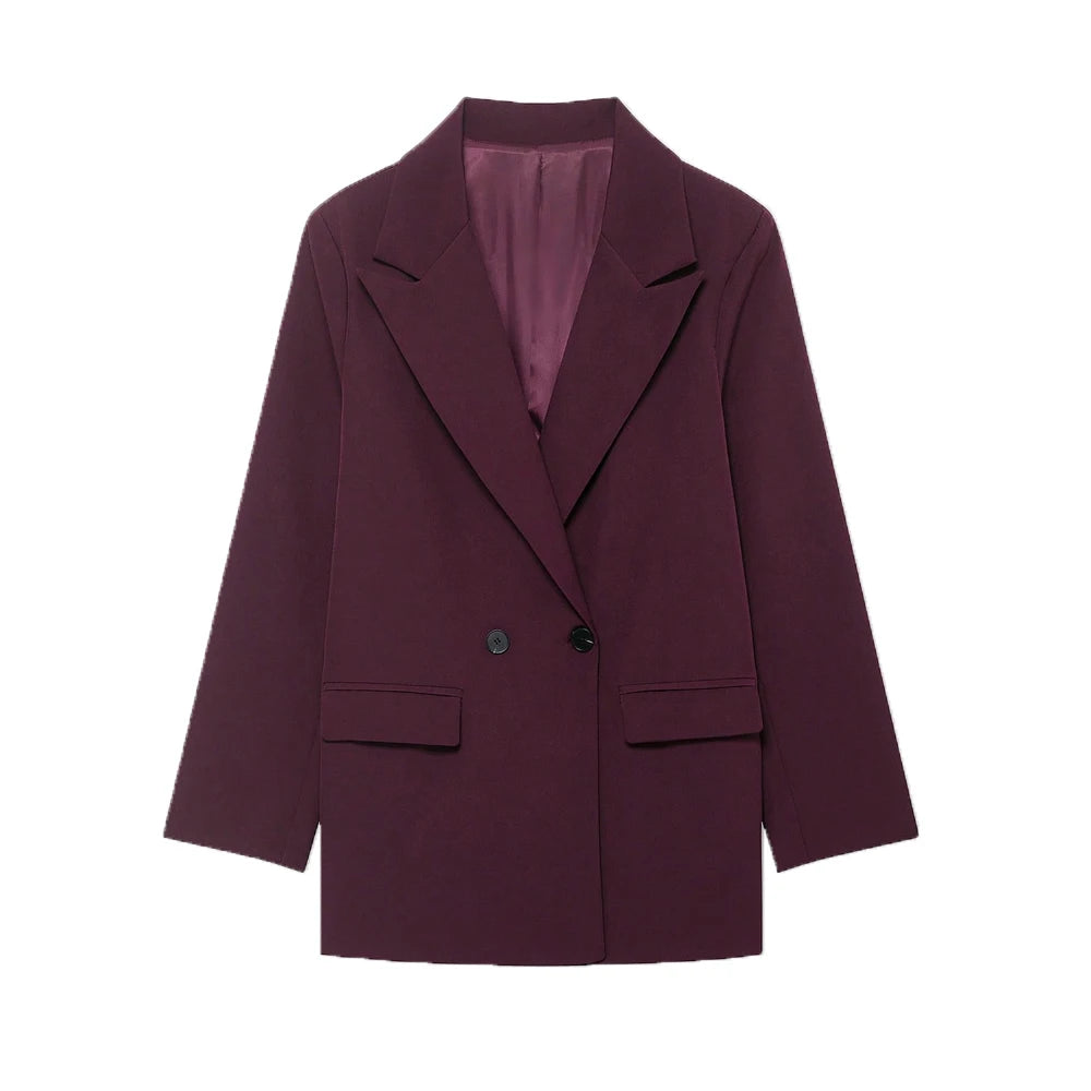 Blazer Loose Double Breasted Casual | Virel