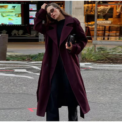 Dame Trenchcoat Klassisk Bomuld Efterår | Brinley