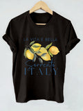 T-shirt Frugt Print Casual Sommer | Orvyn
