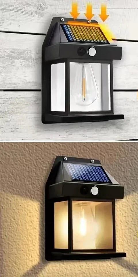 Solar Væglampe Bevægelsessensor 120° LED Udendørs | Lumero