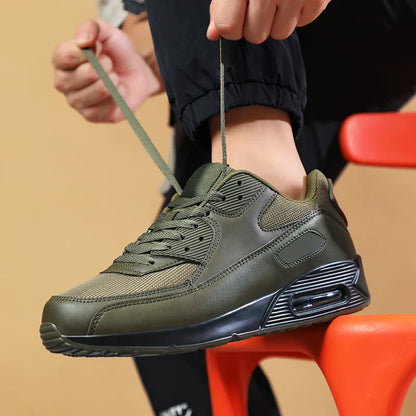 Sneakers tekstil snørelukning gummisål daglig komfort | Calvero