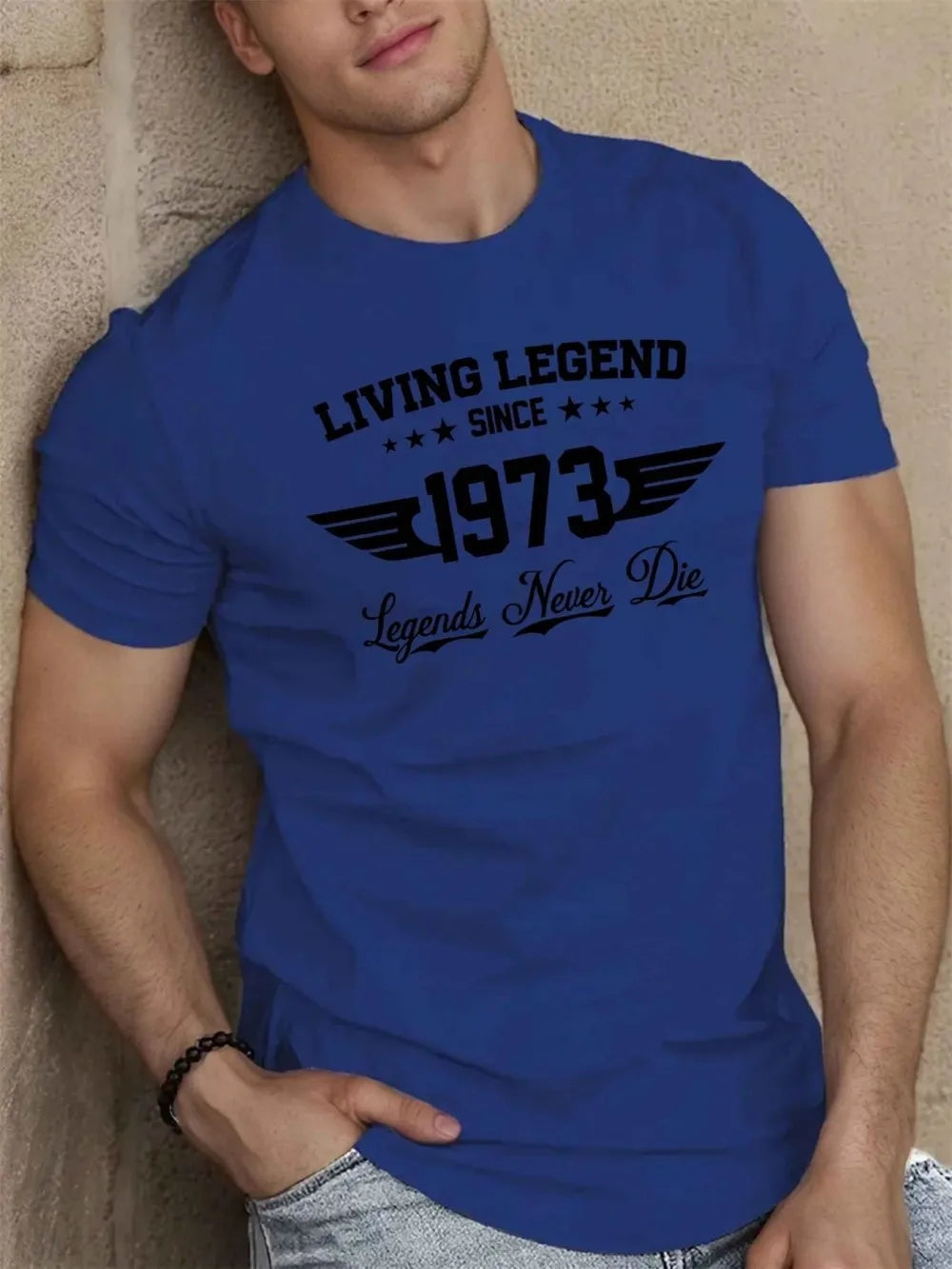 Kaelor – Letvægts T-shirt med 1973 Print Komfort til Sommer