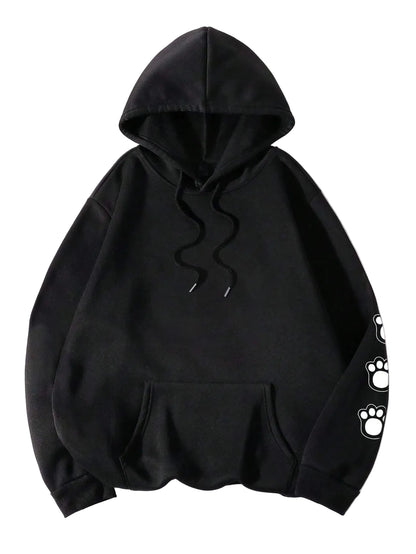 Unisex Hoodie Hundemotiv Oversized Pasform Fleeceforing Komfort | Kavro