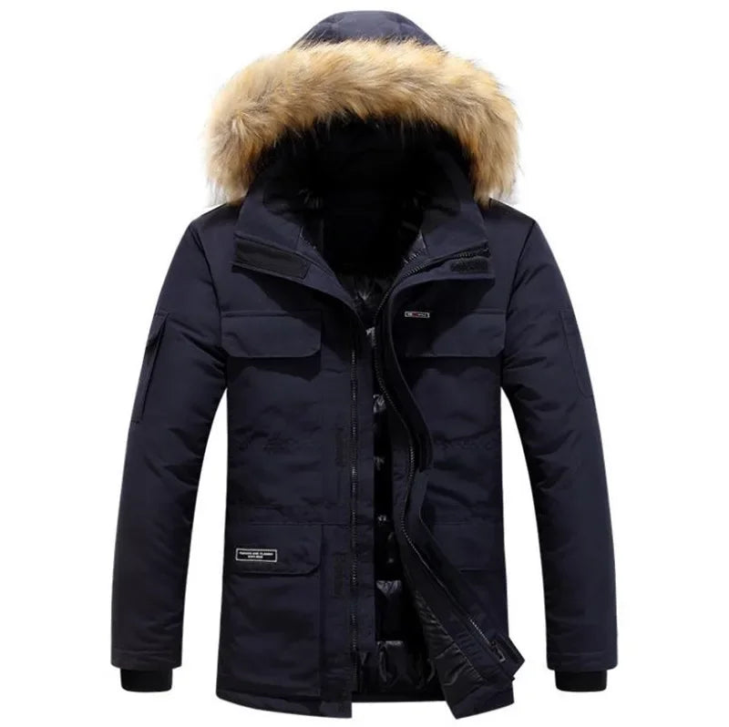 Herrejakke Casual Lynlås Bomuld Polyester | Carter