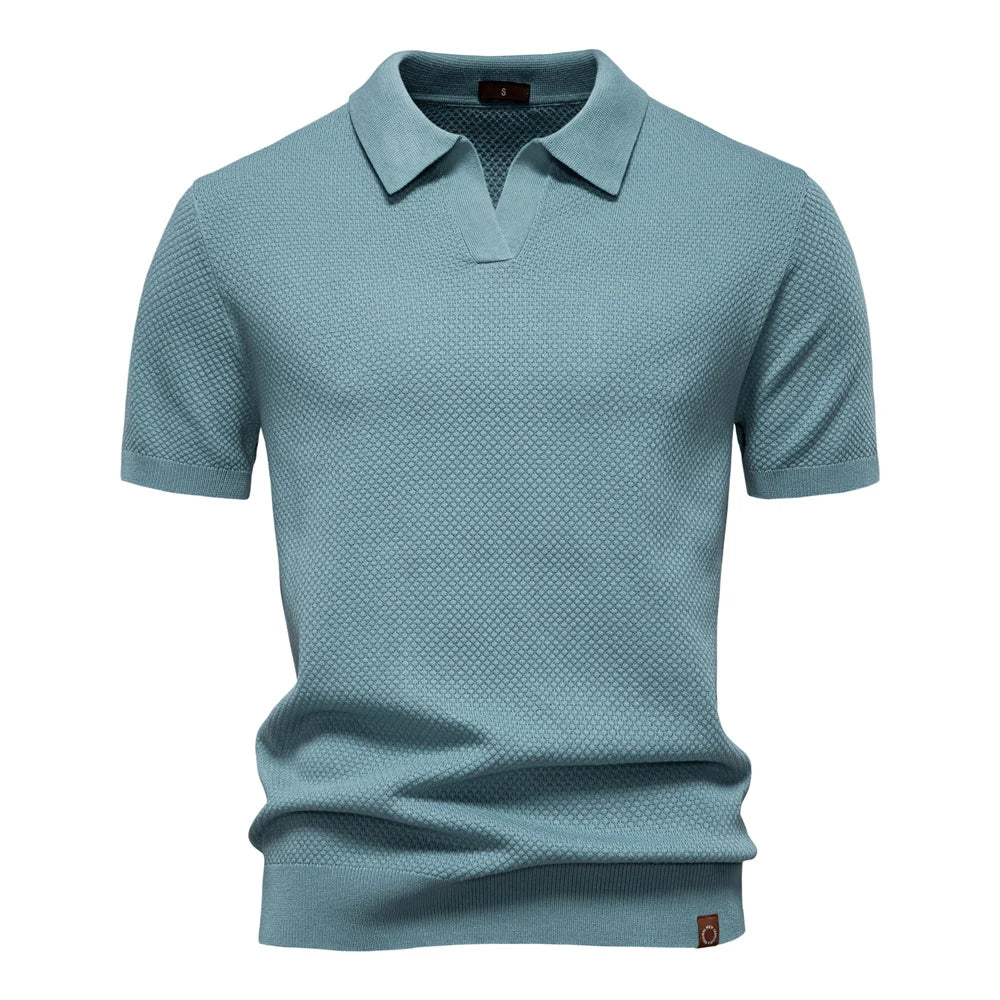Aldric Mason Klassisk Kortærmet Polo Shirt Til Sommer Herre