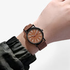 Herreur med analog urskive quartz urværk nylonrem og justerbart spænde | Carlos