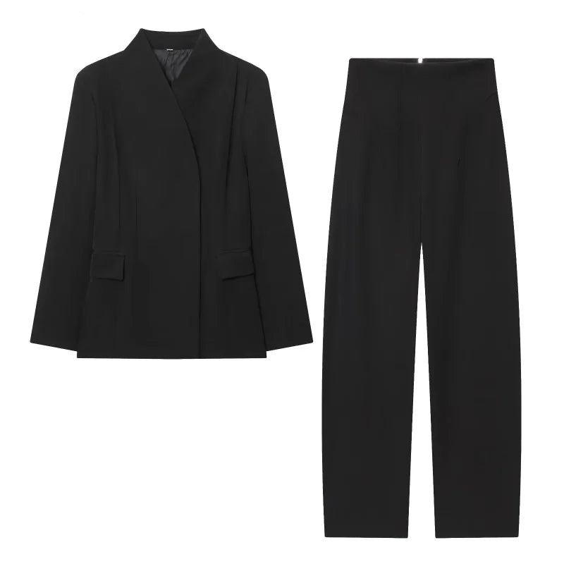 Buksedragt Slim Fit Elegant  2-delt sæt Casual | Vexon