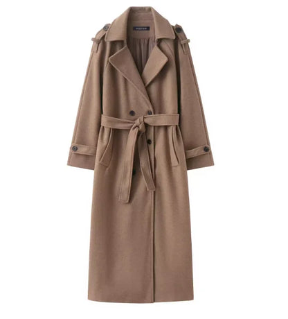 Dame Trenchcoat Klassisk Bomuld Efterår | Brinley