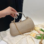 Elegant skuldertaske i PU-læder med kæderem | Isadora