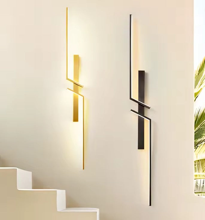 Moderne LED Væglampe Aluminium Sort | Lucro