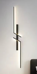 Moderne LED Væglampe Aluminium Sort | Lucro