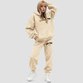 Dames Hoodie Set Oversized Fleece Jogger | Elvara
