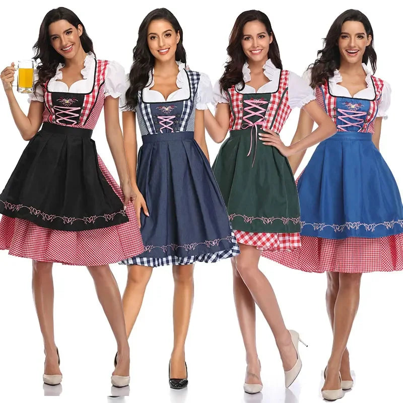 Dirndl Traditionelt Polyester Oktoberfest | Waldina