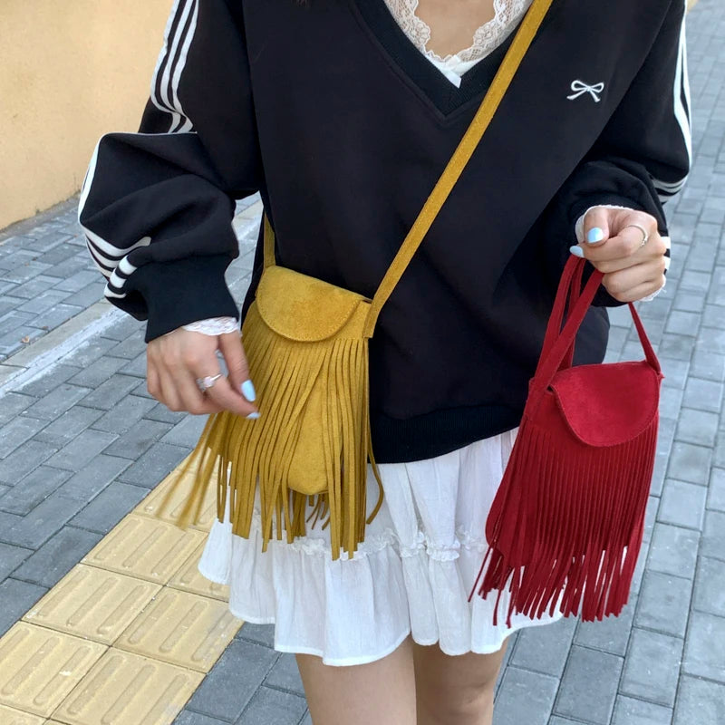 Clutch Vintage Ruskind Kvastdetalje | Delaney