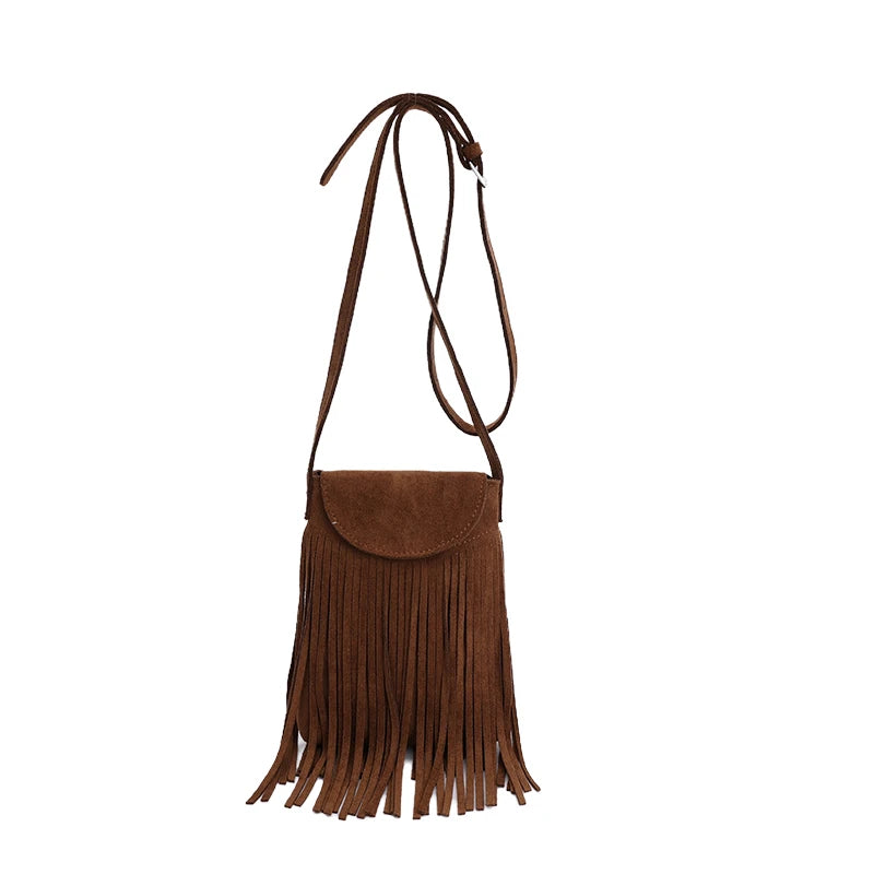 Clutch Vintage Ruskind Kvastdetalje | Delaney