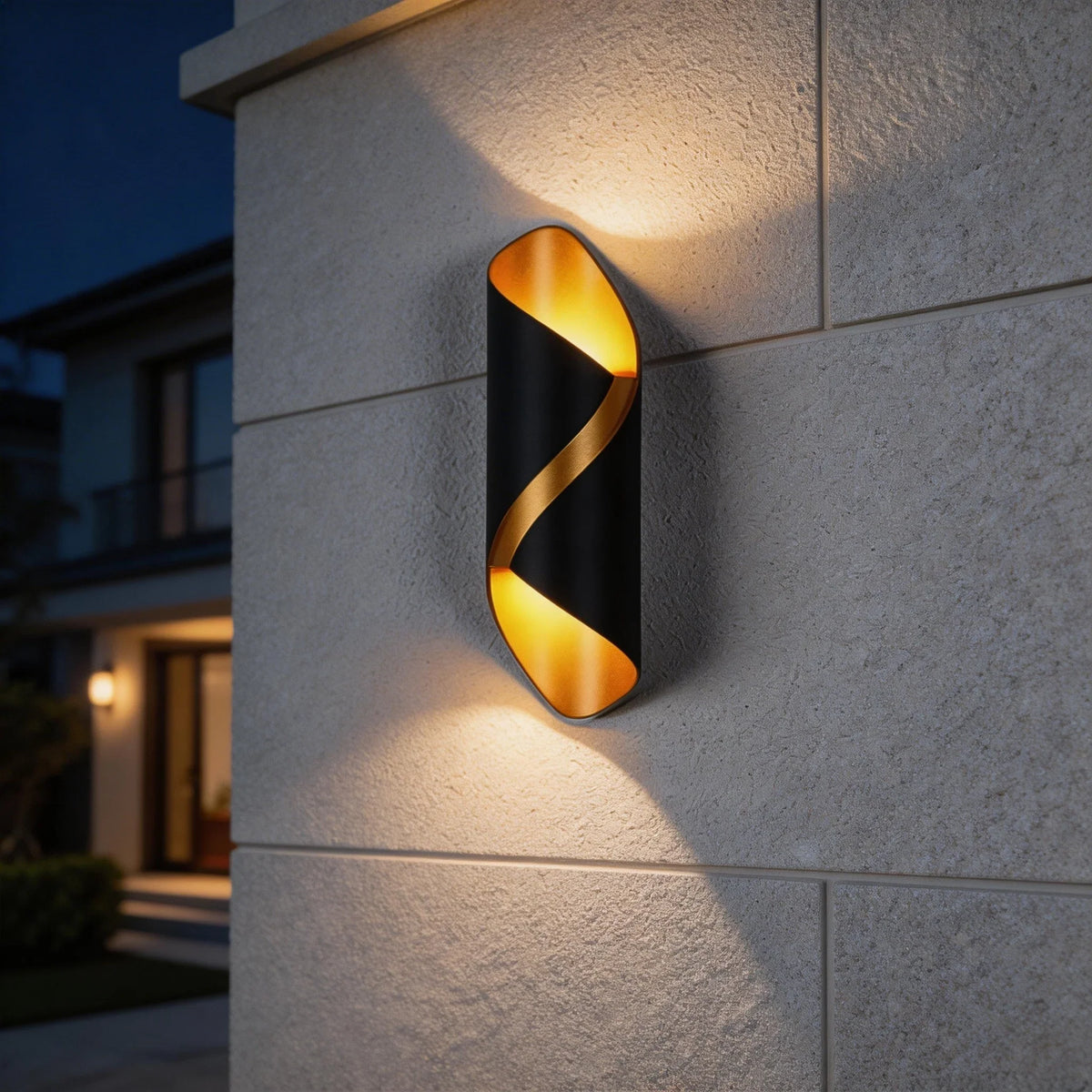 Væglampe LED Spiral Design Aluminium Udendørs Indendørs | Belaro