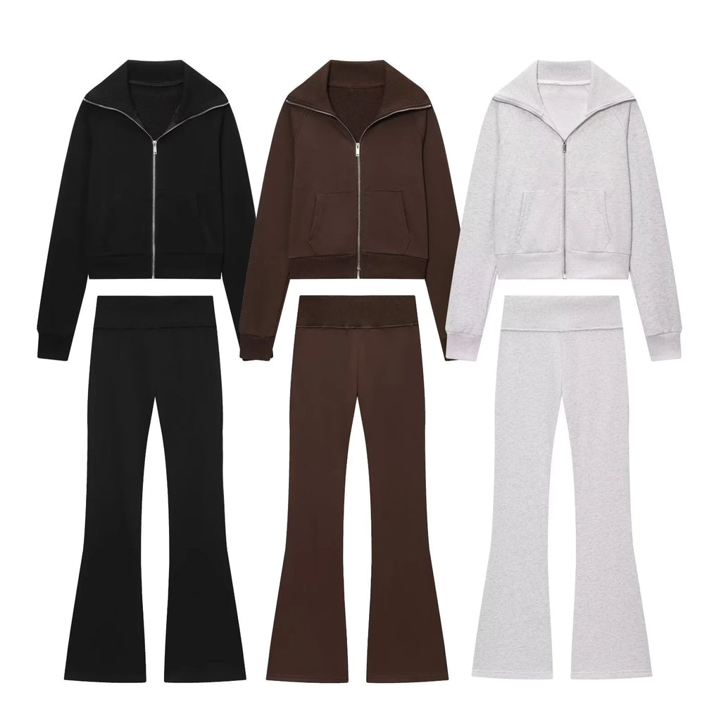 Slim Fit Dames Set Flare Broek Polyester | Isabel