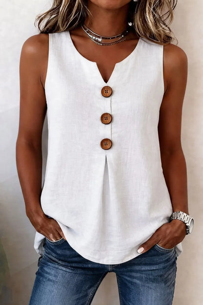 Tanktop Knapdetaljer Sommer | Jessy