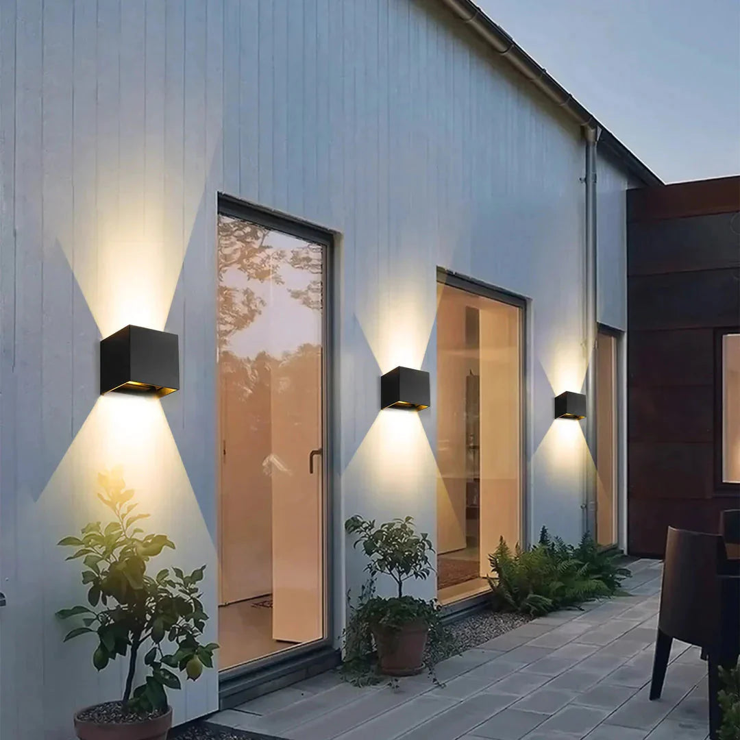 Væglampe LED Kubus Design Aluminium Indendørs Lys | Montaro