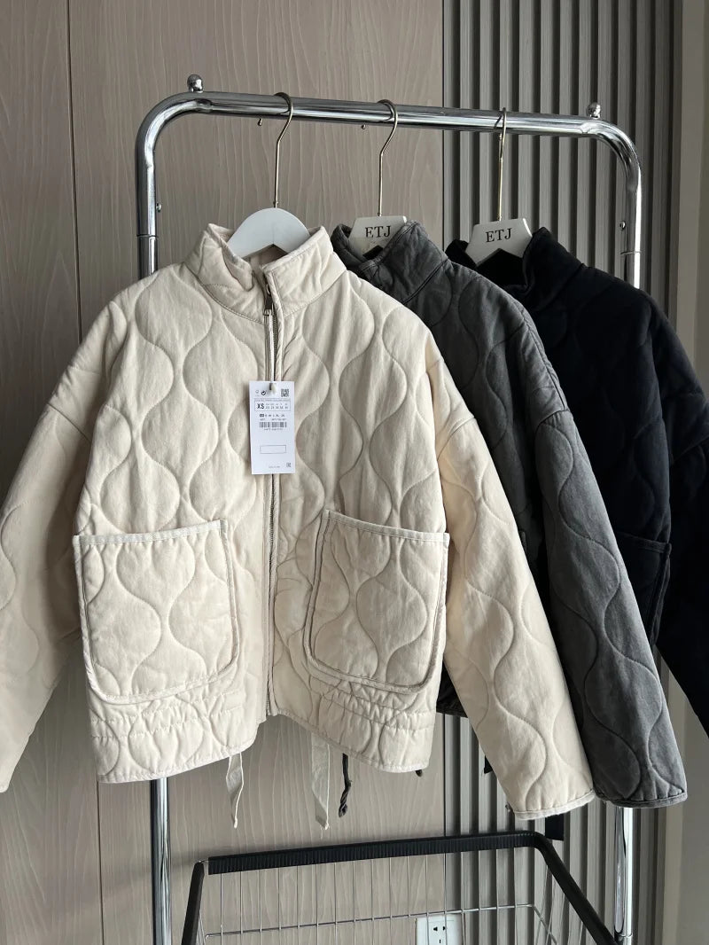 Jakke Turtleneck Wide Fit Gevoerd Herfst Winter | Zarex
