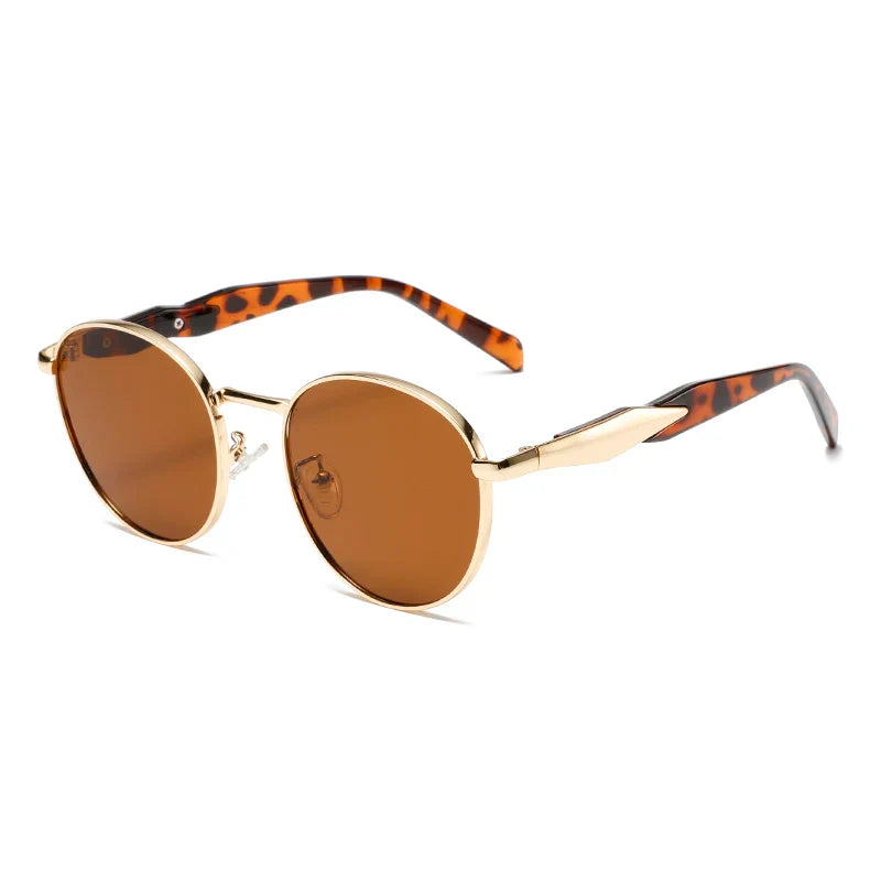 Solbriller Runde UV400 Tortoiseshell Stel | Ravion