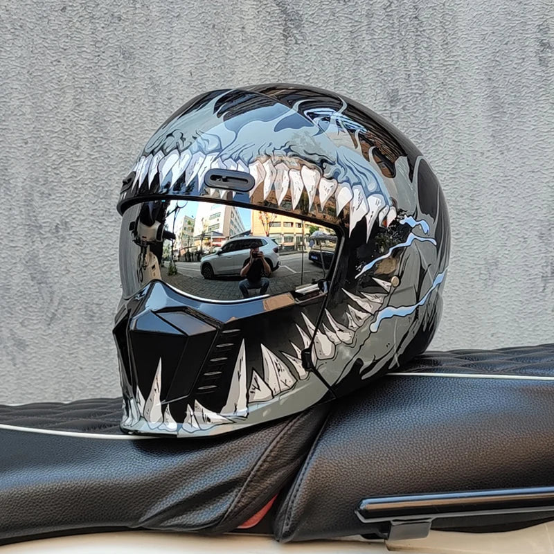 Motorcykelhjelm Full Face Visir ABS | Velorum