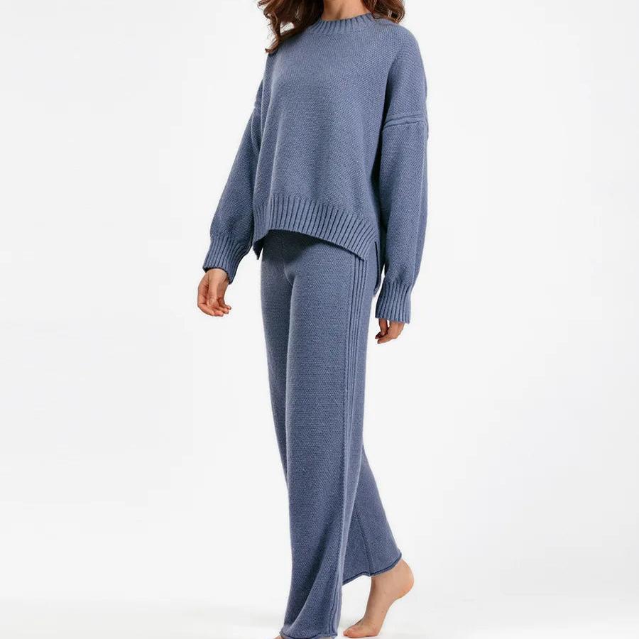 Strik Sæt Oversized Komfort Casual | Norixa