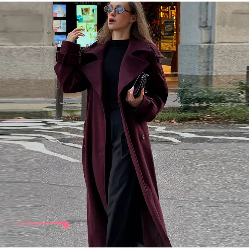 Dame Trenchcoat Klassisk Bomuld Efterår | Brinley