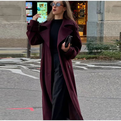Dame Trenchcoat Klassisk Bomuld Efterår | Brinley