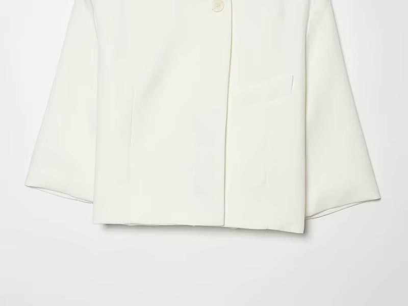 Cropped Blazer Klassisk Kortærmet | Valenza
