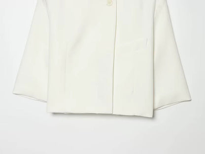 Cropped Blazer Klassisk Kortærmet | Valenza