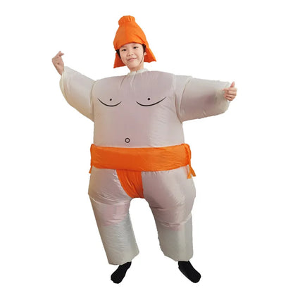 Oppusteligt Sumo Kostume Helkrops Unisex Fest | Brunner