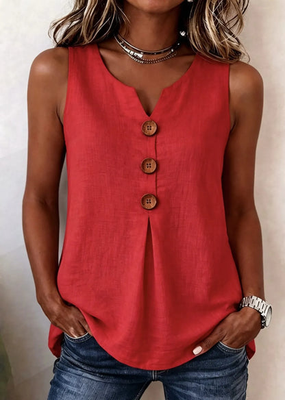 Tanktop Knapdetaljer Sommer | Jessy