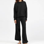 Strik Sæt Oversized Komfort Casual | Norixa