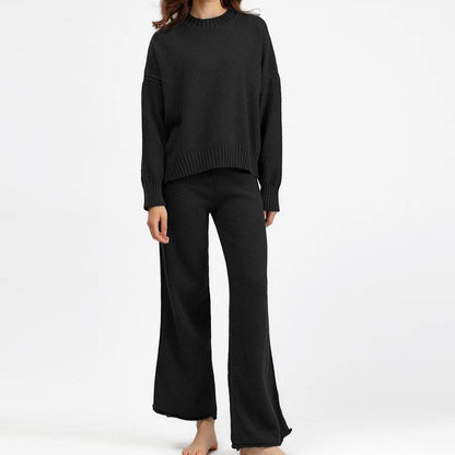 Strik Sæt Oversized Komfort Casual | Norixa