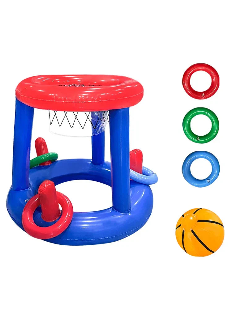 Oppustelig basketballkurv med PVC vandspil | HoopGlide