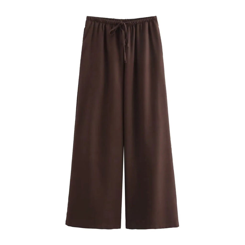 Jakkesæt Løs Elegant Wide Leg Sæt | Zyrel