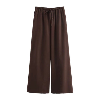 Jakkesæt Løs Elegant Wide Leg Sæt | Zyrel