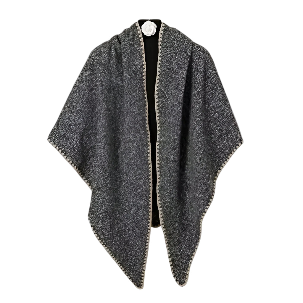 Trekanttørklæde til kvinder pashmina let ensfarvet sjal til lag-på-lag styling | Sofía