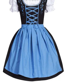 Oktoberfest dirndl kjole til kvinder i polyester med middelalderinspireret design | Madeleine