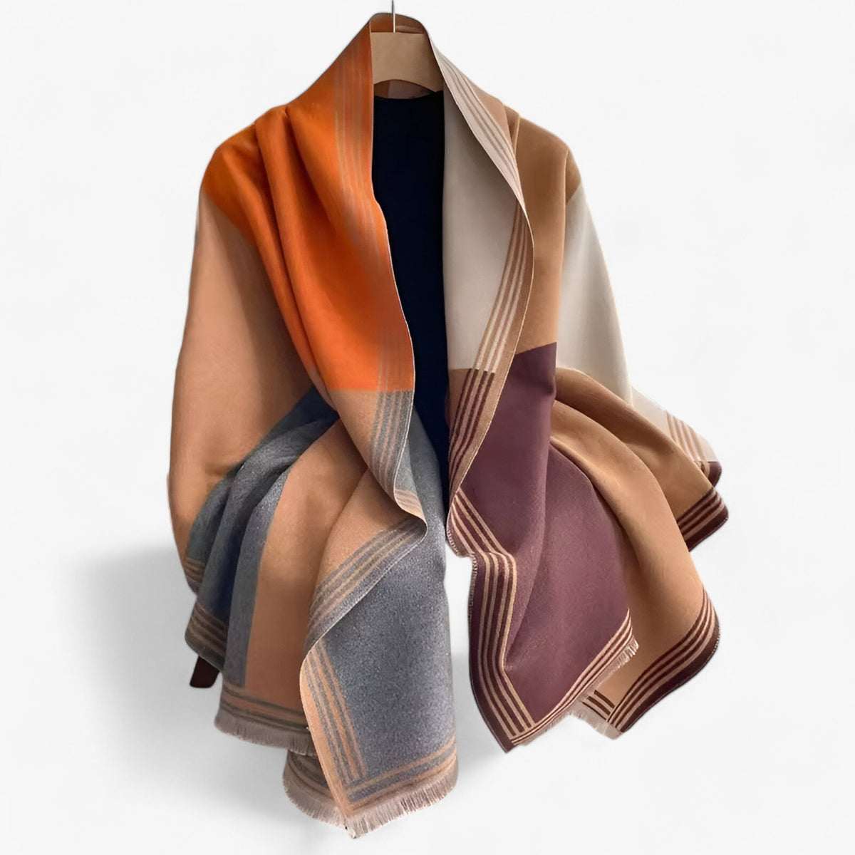 Tørklæde Oversized Geometrisk Multifunktionelt Styling | Virel