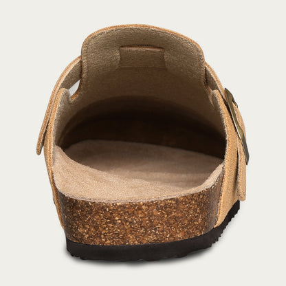 Clogs ruskind komfort kork fodseng | Solevik