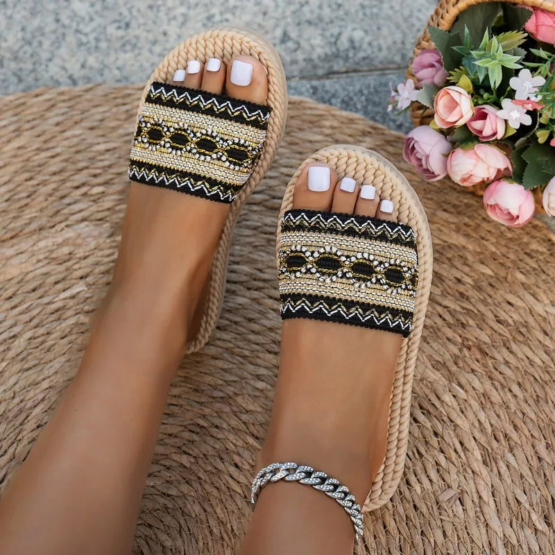 Dame Slippers Platform Sommer | Kelmira