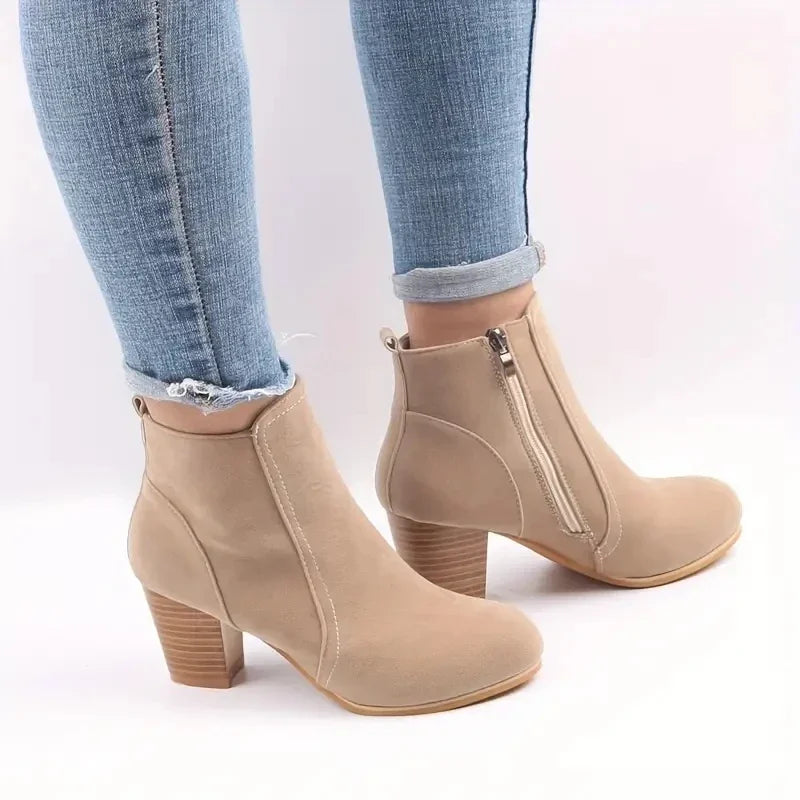 Dame Støvler Ruskind Slip-on Vinter | Britney